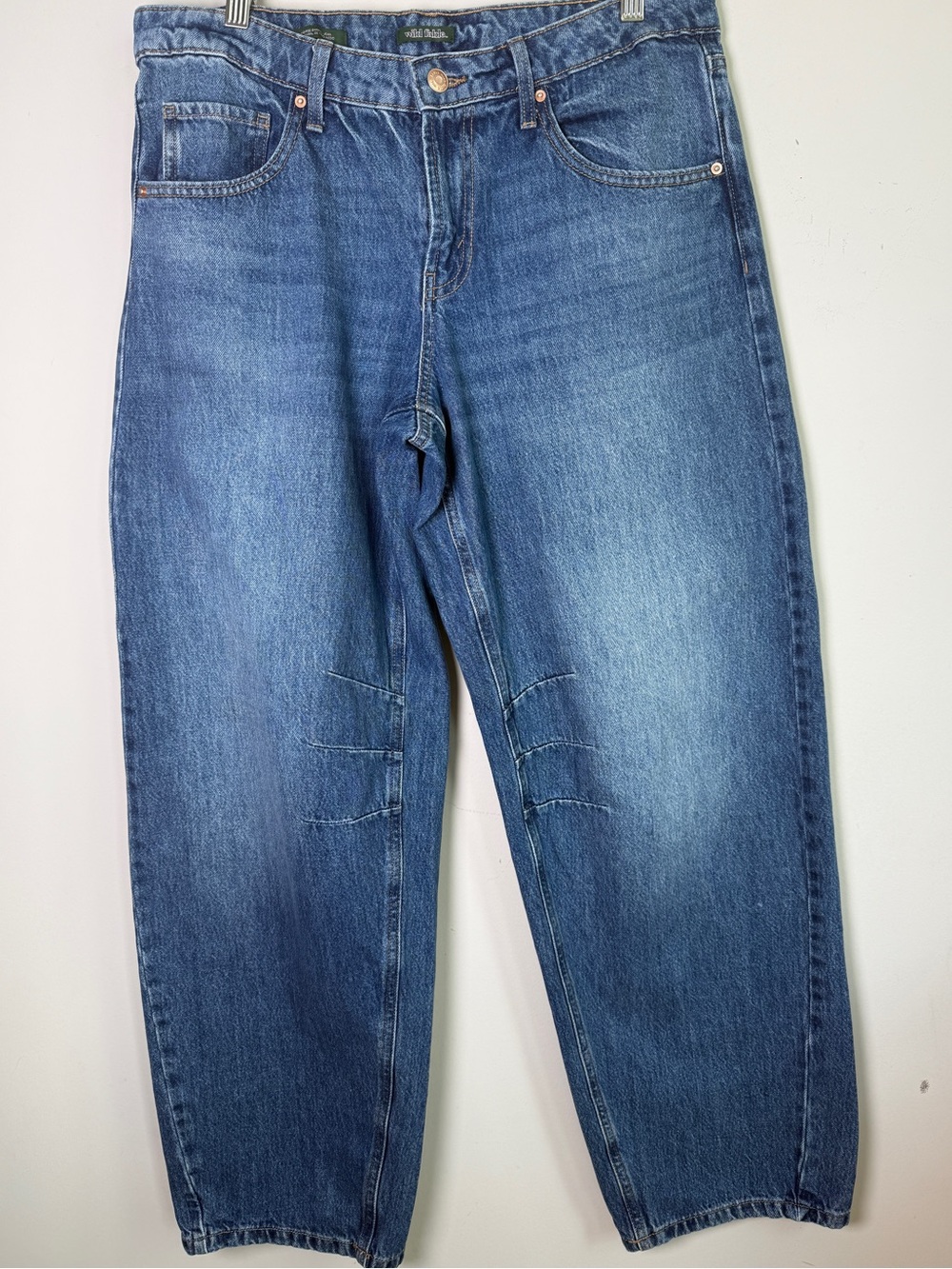 Wild Fable Morse Barrel Jeans Medium Wash Denim Sz 8